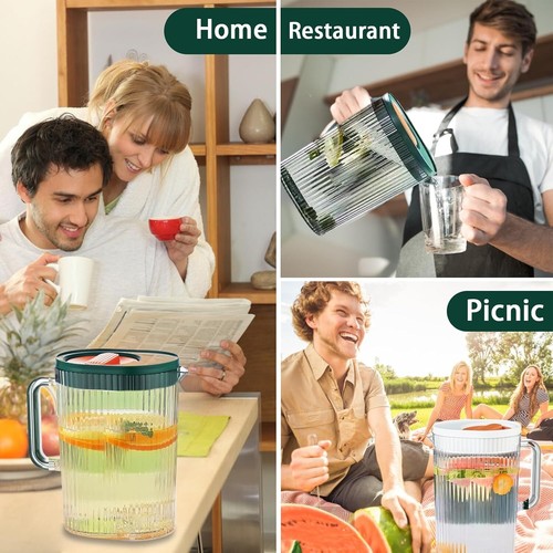 2L Juice Jug - Iced Tea and Drink Pitcher for Home and Commercial, Small Pitc... - Picture 8 of 8