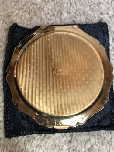 Antiguo Stratton Compacto De Colección con Top de Madera de Cuña - Todo Original - ¡RARO!¡! - Imagen 2 de 6