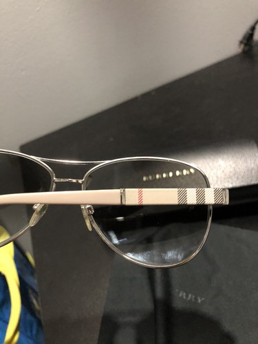 BURBERRY UNISEX SUNGLASSES AVIATOR STYLE PREOWNED - Picture 3 of 9