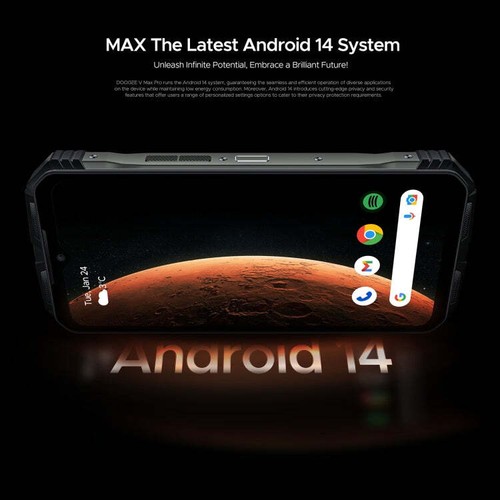 DOOGEE V Max Pro Rugged Phone, 12GB+512GB, 6.58 inch Android 14 Dimensity 7050 O - Picture 19 of 22