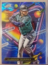 2023 Topps Chrome Cosmic Eugenio Suarez Blue Moon!  Serial # /99.  Stunning! 