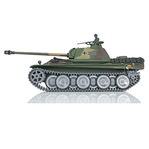 US Stock Heng Long 1/16 7.0 Panther G 3879 RC IR Tank Barrel Recoil BB Shooting - Picture 2 of 12