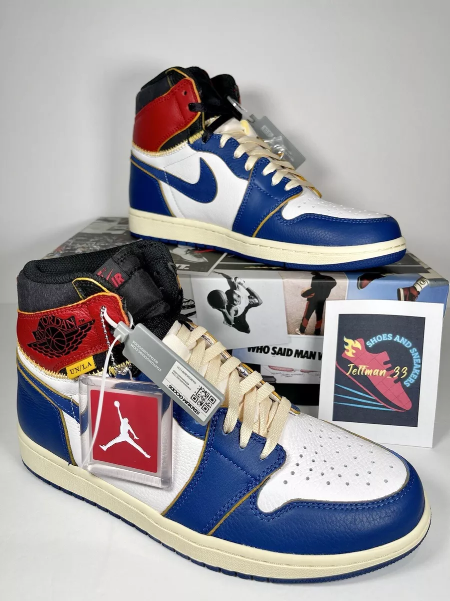 Air Jordan 1 Retro High OG NRG X Union LA Storm Blue BV1300 146 Size 10 Mens