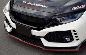 Carbon Front Grill Js Racing Fit For Honda Fk8 Type R Fc Ebay