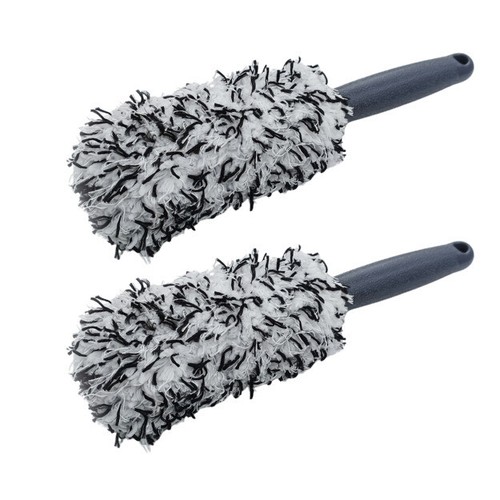 2x Felgenbürste Felgenschwamm Felgenreiniger Mikrofaser Autopflege Waschbürste - Bild 1 von 7