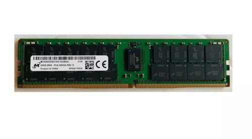 MICRON 64GB 2RX4 PC4-3200AA DDR4 1.2V MEMORY MODULE (1x64GB) MTA36ASF8G72PZ-3G2 - Picture 2 of 2