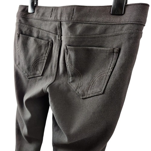 Hollister Womens Faux Leather Leggings Jeans Brown W28 L29 Cotton Skinny Stretch - Picture 7 of 11