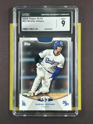 2024 Topps Chrome 50/50 Base #52 Shohei Ohtani CGC9 6028358029 FCZZH