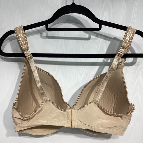 Playtex Bra 38DD Underwire 3 Hook Beige Lacy Cup - Picture 7 of 11