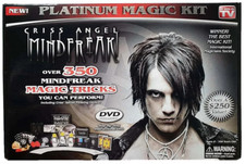 Brand New Criss Angel Mindfreak Platinum Magic Kit Sealed w DVD 350 Tricks Chris