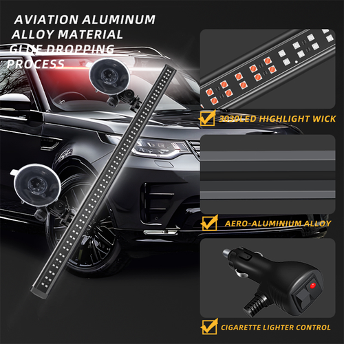 192Led Emergency Warning Front Hazard Flash Strobe Beacon Light Bar 10-30V - Picture 3 of 22