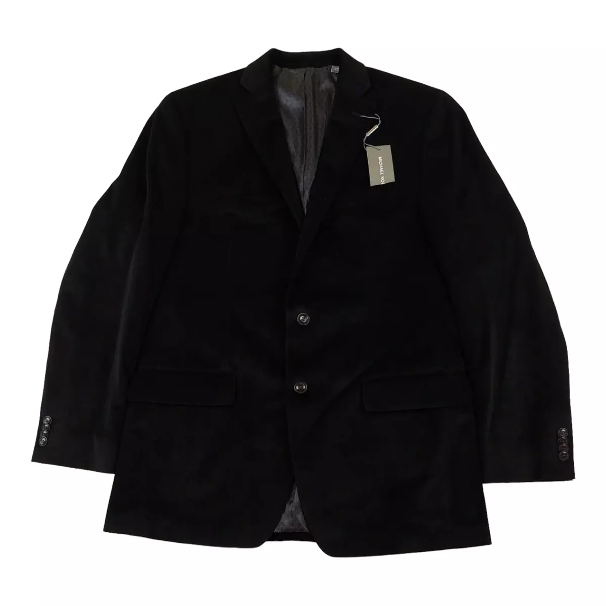 Michael Kors Men s Black Blazer Size 40L Two Button Suit NWT