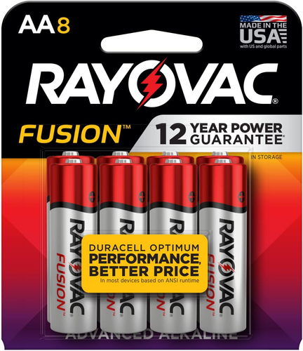 Fusion AA Batteries, Premium Alkaline Double a Batteries (8 Battery Count) - Picture 9 of 12
