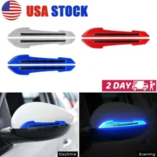 2x Car Reflective Tape Stickers Rearview Mirror Warning Safety Sticker Reflector