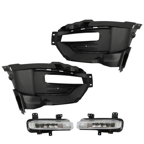 For 2020-21 Ford Explorer Bumper Fog Lights LED DRL Lamps&Cover Right&Left Side - Picture 5 of 11