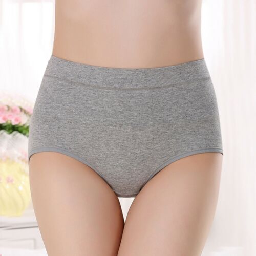 Women's Basic Elastic Underwear Comfortable Solid Color cotton Lingerie Knickers - Picture 11 of 17