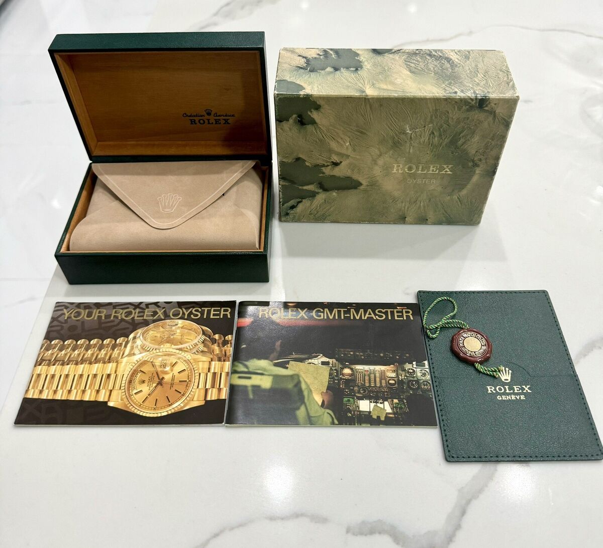 正規 GMT Rolex Original Master SET Tag Booklets Box Watch 16700 時計