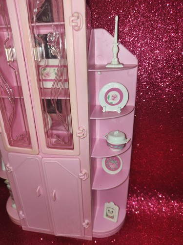 Cristalliera Barbie Sweet Roses 3 Pieces Unit Mattel 1987 Vintage Pink Wall - Picture 3 of 7