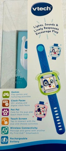 VTech My First Kidi Smartwatch Blue & White Puppy Dog Toy NEW - Picture 2 of 4