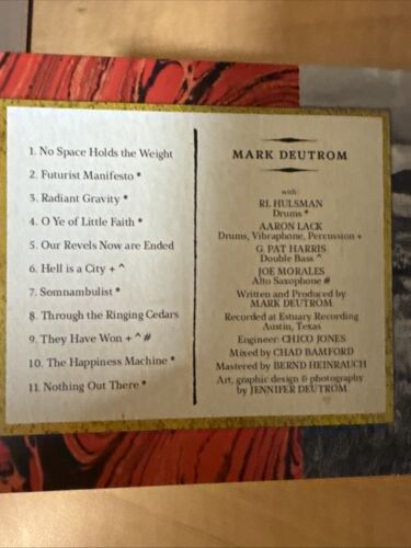 Mark Deutrom CD The Blue Bird Alternative Rock Metal Season of Mist - Picture 3 of 4