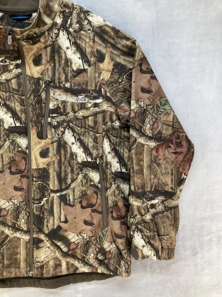 Columbia Men's PHG Omni Shield Mossy Oak Breakup Infinity Camo Jacket Size L - Image 3 of 4