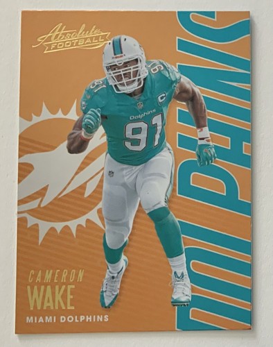 Cameron Wake 2018 Panini Absolute Football Card # 58 Miami Dolphins - Picture 1 of 4