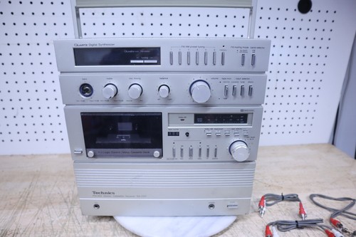 Raro ghettoblaster vintage anni 80 Technics SA-C07 Boombox argento - RICAMBI riparazione - Foto 15 di 15
