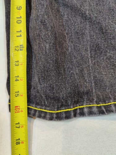 Vintage Coogie Shorts Men's W44 Jeans Embroidered Bee Hippie Hip Hop Denim Black - Picture 8 of 9