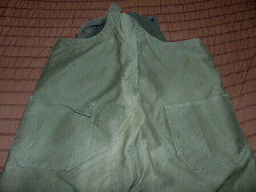 WWII USN Deck Pants US Navy WWII Uniform Deck Bib Overalls Stencil Medium - Picture 5 of 8
