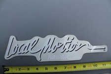 LOCAL MOTION Hawaii Surfboard Clear White Aloha 80's LM1 Vintage Surfing STICKER