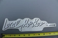 LOCAL MOTION Hawaii Surfboard Clear White Aloha 80's LM1 Vintage Surfing STICKER