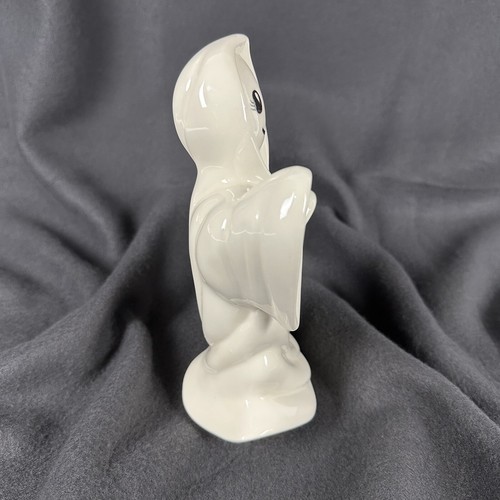 Vintage Halloween White Ghost Ghoul Ceramic Figurine 8” Tall Halloween Decor - Picture 3 of 6