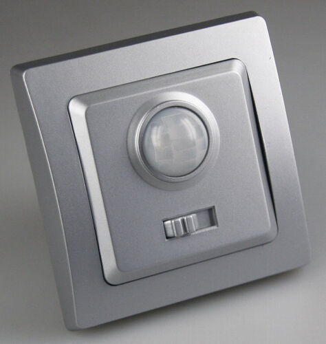 DELPHI-Serie Lichtschalter Steckdose Taster Bewegungsmelder Dimmer Schuko Silber - Bild 9 von 30