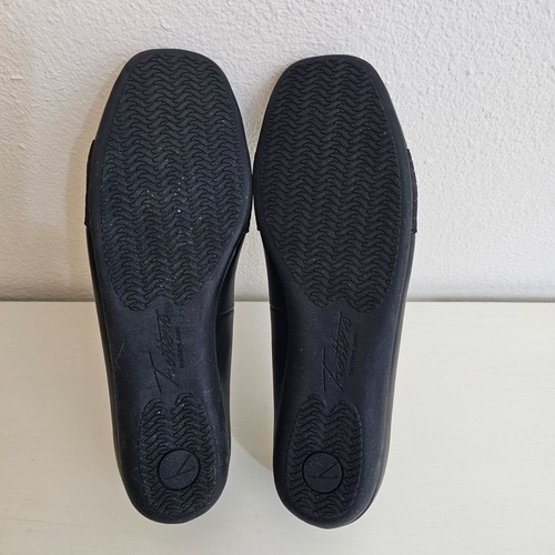 Trotters Damen-Ballerinas Größe 6,5 Samantha schwarz Kroko flach bequem gepolstert NEU - Bild 8 von 9