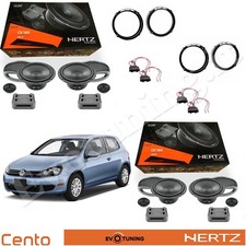 Set 8 Arcas Altavoces Hertz CK165 Delantera y Trasera para VW Golf VI 2008>