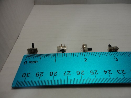 Paquete de 10 mini interruptor deslizante encendido apagado SS12D00 SS12D03G5 3 pines mango 5 mm - Imagen 8 de 12