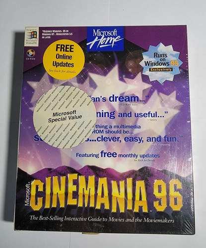 Microsoft Cinemania 96 (PC, 1995) Precintado - Imagen 1 de 2