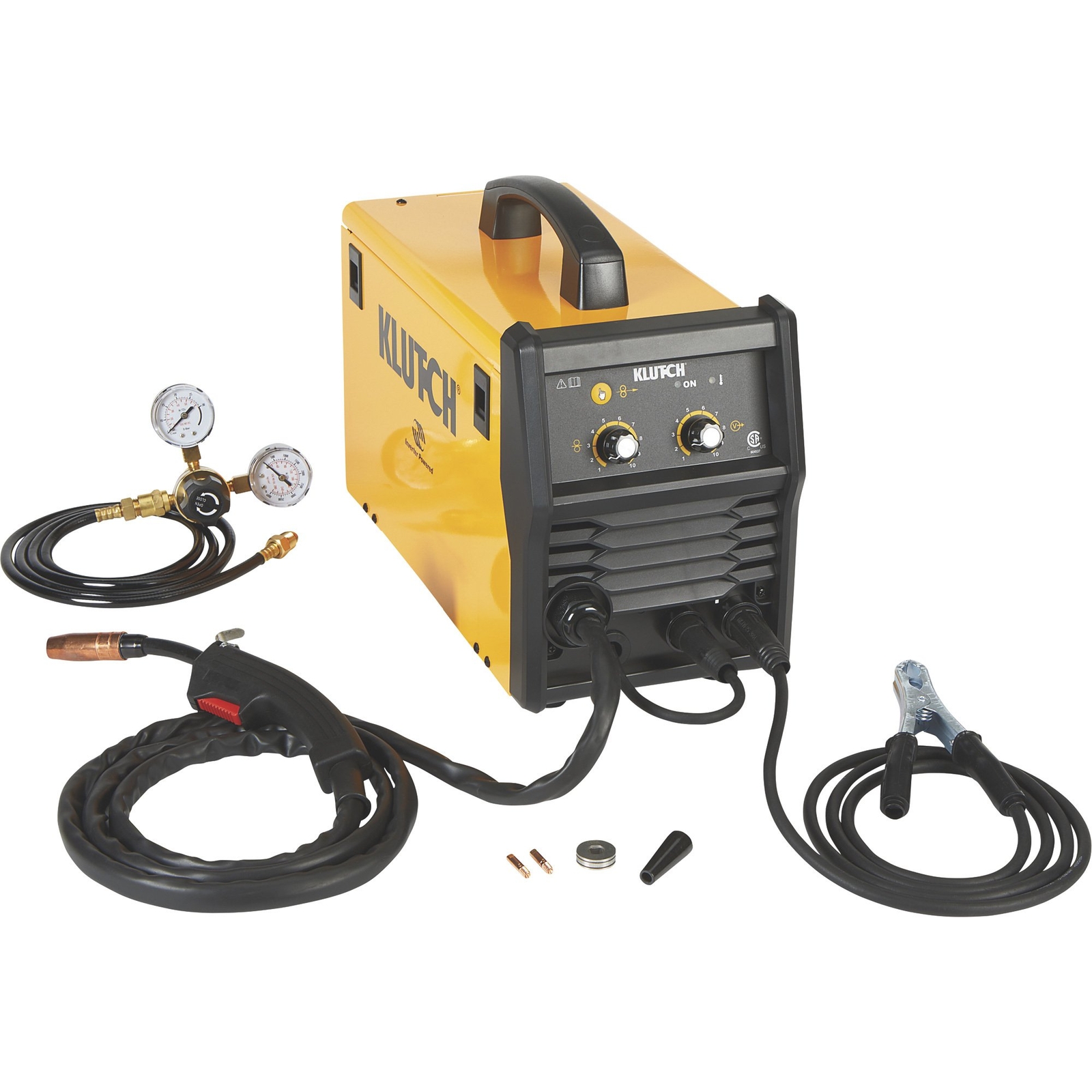 Klutch MIG 140i FluxCored/MIG Welder, Inverter, 120V, 30140 Amp