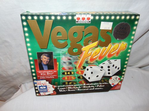 Vintage Computer PC CD-ROM Vegas Fever Casino Games 3 CD-Rom Set 1996 - Afbeelding 1 van 7