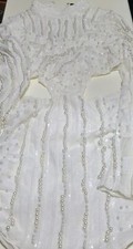 Fashion Nova White Pearl And Sequin Cutout Dress Sz  S
