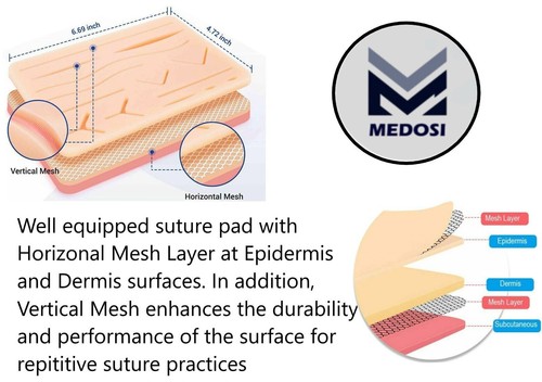 Complete Suture Practice Kit Medical Vet Students Surgical Knots Suturing Tools - Picture 15 of 27