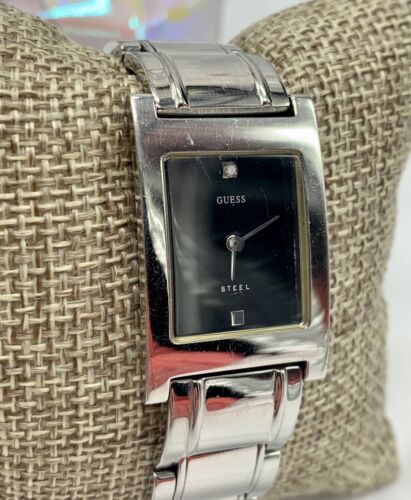 Montre Femme Acier Inoxydable Rectangle Étanche G95783L Non Testée Guess - Photo 3 sur 10