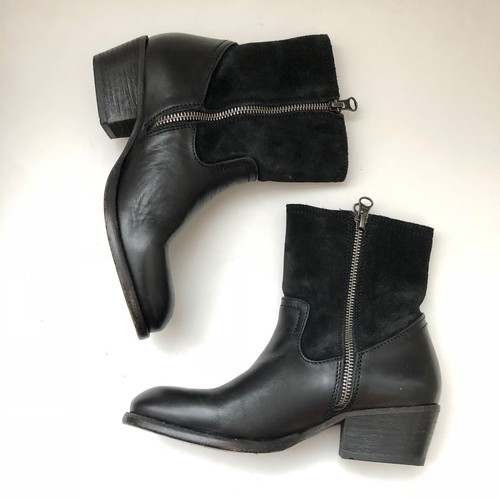 H by Hudson Womens Riley Western Cowboy Boots Moto Ankle Shoe EU 36 US 5-5.5 - Picture 8 of 10