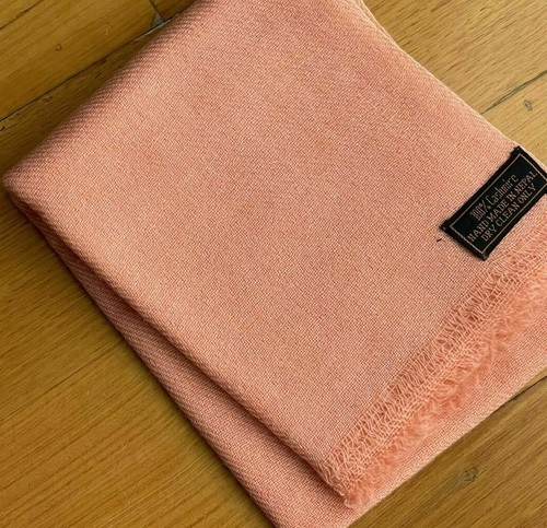 Women's Scarves 100% Cashmere Pashmina Shawl Peach Colour Stole Winter Neck Wrap - Bild 9 von 13