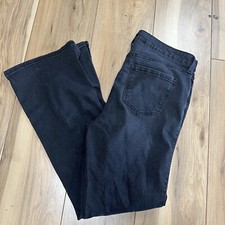 Time And Tru Womens 14 Pants Black Colored Denim Jeans