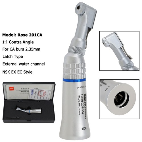 BEING Dental Lento Baja Velocidad Motor de Aire Pieza de Mano Recta Contra Ángulo Pestillo Empuje - Imagen 25 de 85