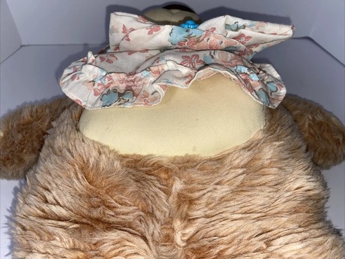 VTG Furskins Teddy Bear (1984) Pink Dress, Pocket, Girl - Picture 7 of 12