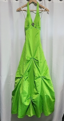Masquerade Ball Gown Green Tulle Cocktail Event Tieback Dress Size 3/4 NWT  | eBay