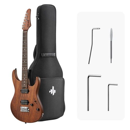 🎸Donner DST-700 Electric Guitar + Gig bag Tremolo Bar HH Pickup With Coil Split