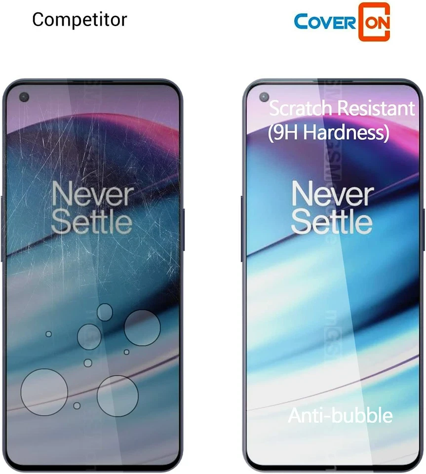 Screen Protector for Oneplus Nord CE 5G/Oneplus Nord 2 5G Tempered Glass [3pack] - Image 3 of 4